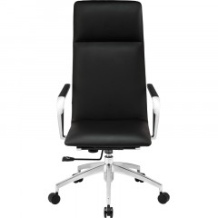 Кресло BN_Jl_EChair-593 TPU экокожа черный, алюминий Кресло BN_Jl_EChair-593 TPU экокожа черный, алюминий - фото 2