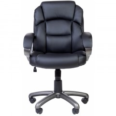 Кресло RC_EChair-681 TPU кожзам черный, пластик серый Кресло RC_EChair-681 TPU кожзам черный, пластик серый - фото 2