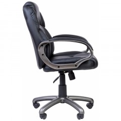 Кресло RC_EChair-681 TPU кожзам черный, пластик серый Кресло RC_EChair-681 TPU кожзам черный, пластик серый - фото 3