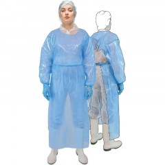 Фартук многоразовый HACCPER Evatex EVA синий с рукавам 0,1мм (732000-01) Фартук многоразовый HACCPER Evatex EVA синий с рукавам 0,1мм (732000-01) - фото 4