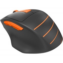 Мышь компьютерная A4 Fstyler FG30, беспроводная, 2000dpi, серый/оранжевый - фото 2