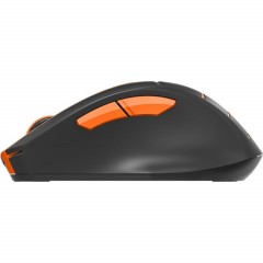 Мышь компьютерная A4 Fstyler FG30, беспроводная, 2000dpi, серый/оранжевый - фото 3