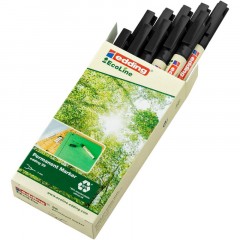 Маркер перманентный EDDING 25/1 EcoLine черный, 1 мм Маркер перманентный EDDING 25/1 EcoLine черный, 1 мм - фото 4