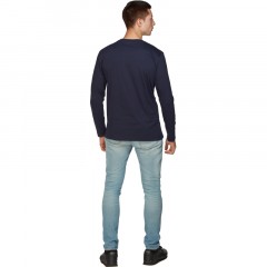 Футболка (160 г.) с длинным рукавом т.-син.(XXXL) Футболка (160 г.) с длинным рукавом т.-син.(XXXL) - фото 4