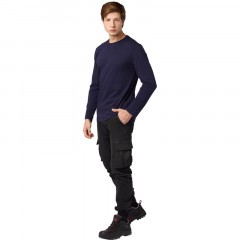 Футболка (160 г.) с длинным рукавом т.-син.(XXXL) Футболка (160 г.) с длинным рукавом т.-син.(XXXL) - фото 7