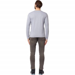 Футболка (160 г.) с длинным рукавом сер.(XXL) - фото 3