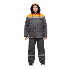 Костюм зимний муж з35-КПК сер/оранж ( 56-58) 182-188 (Арсенал-СП) Костюм зимний муж з35-КПК сер/оранж ( 56-58) 182-188 (Арсенал-СП) - фото 5