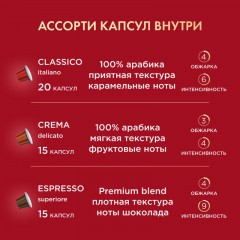 Кофе в капсулах Coffesso Набор кофе в капсулах, 50шт 15910 Кофе в капсулах Coffesso Набор кофе в капсулах, 50шт 15910 - фото 16