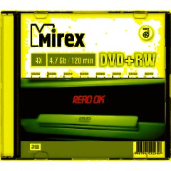Носители информации DVD+RW, 4x, Mirex, Slim/1, UL130022A4S - фото 2