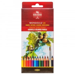 Карандаши акварельные KOH-I-NOOR, MONDELUZ 24 цв. шестигр, 3718/24 Карандаши акварельные KOH-I-NOOR, MONDELUZ 24 цв. шестигр, 3718/24 - фото 2