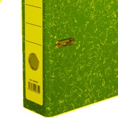 Папка-регистратор без мет.уголка_бюджет 75мм ч/б,син,бум/бум - фото 4