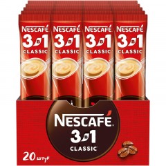 Кофе Nescafe 3 в 1 классический раств., шоу-бокс, 20штx14,5г Кофе Nescafe 3 в 1 классический раств., шоу-бокс, 20штx14,5г - фото 3