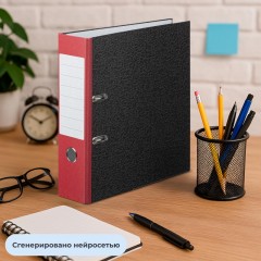 Папка-регистратор Attache Economy 80 мм мрамор с красн кор,мет.уг.,бум/бум Папка-регистратор Attache Economy 80 мм мрамор с красн кор,мет.уг.,бум/бум - фото 12