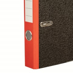 Папка-регистратор  50 мм мрамор с красн кор,мет.уг.,бум/бум - фото 4