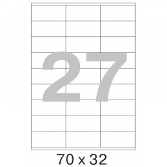 Этикетки самоклеящиеся  70x32 мм, 27   шт. на лист.А4 100 л - фото 3