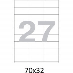 Этикетки самоклеящиеся  70x32 мм, 27   шт. на лист.А4 100 л - фото 4