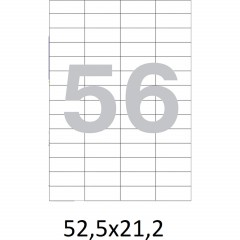 Этикетки самоклеящиеся  52,5х21,2 мм, 56 шт. на лист.А4 100л - фото 4