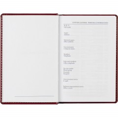 Ежедневник недатированный бордо, А6,100x150, 320стр, Agenda - фото 10