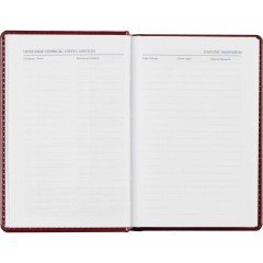 Ежедневник недатированный бордо, А6,100x150, 320стр, Agenda - фото 12