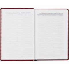 Ежедневник недатированный бордо, А6,100x150, 320стр, Agenda - фото 13