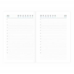 Ежедневник недатированный коричневый,А6,100x150, 320стр,Agenda - фото 2