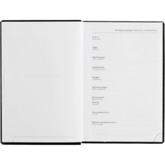 Ежедневник недатированный черный, А5,148x218, 352стр, Agenda - фото 10