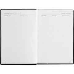 Ежедневник недатированный черный, А5,148x218, 352стр, Agenda - фото 12