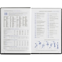 Ежедневник недатированный черный, А5,148x218, 352стр, Agenda - фото 15
