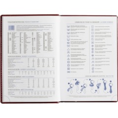 Ежедневник недатированный бордо,А5, 148x218, 352стр, Agenda - фото 15