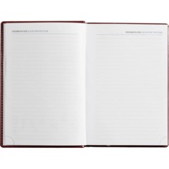 Ежедневник недатированный бордо,А5, 148x218, 352стр, Agenda - фото 16