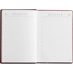 Ежедневник недатированный бордо,А5, 148x218, 352стр, Agenda - фото 17