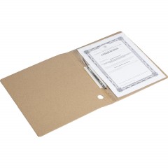 Скоросшиватель картон. 30мм белый 5шт/уп Скоросшиватель картон. 30мм белый 5шт/уп - фото 4