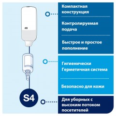 Дозатор для мыла-пены Tork Elevation 1л S4 черн 561508 Дозатор для мыла-пены Tork Elevation 1л S4 черн 561508 - фото 7