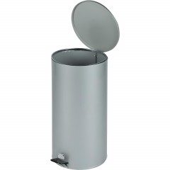 Ведро мусорное с педалью стальное, серое, 300х583мм, объем 40л - фото 3