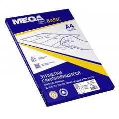 Этикетки самокл. ProMEGA Label BASIC 105х148 мм/4 шт. на лис.А4 50листов Этикетки самокл. ProMEGA Label BASIC 105х148 мм/4 шт. на лис.А4 50листов - фото 2