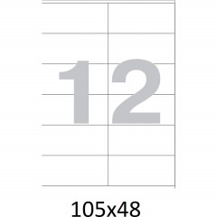 Этикетки самоклеящиеся   105х48 мм/12 шт. на листе А4  50листов - фото 4
