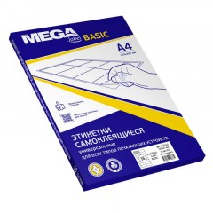 Этикетки самокл. ProMEGA Label BASIC 105х37 мм/16 шт. на лис.А4 50листов Этикетки самокл. ProMEGA Label BASIC 105х37 мм/16 шт. на лис.А4 50листов - фото 2