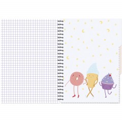 Бизнес-тетрадь А5,96л,кл,греб,мат.лам. Attache Selection Sweet Life Капкейк Бизнес-тетрадь А5,96л,кл,греб,мат.лам. Attache Selection Sweet Life Капкейк - фото 3