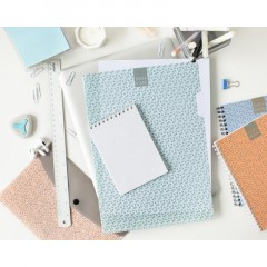Блокнот А6,60л,точка,греб.верхн,обл.глянц.лам. Attache Fleur Мята - фото 4