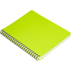 Бизнес-тетрадь А5,96л,кл,спир,пластик,тон.бл. Attache Bright colours Лайм - фото 4