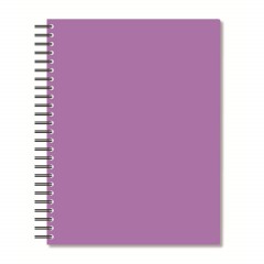 Бизнес-тетрадь А5,96л,кл,спир,пласт,тон.бл. Attache Bright colours Сиренев