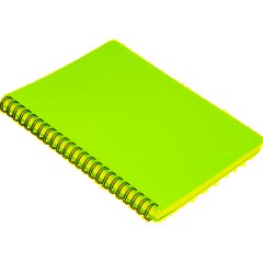 Бизнес-тетрадь А5,96л,кл,спир,пласт,тон.бл. Attache Bright colours Сиренев - фото 4