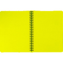 Бизнес-тетрадь А5,96л,кл,спир,пласт,тон.бл. Attache Bright colours Сиренев - фото 6