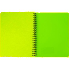 Бизнес-тетрадь А5,96л,кл,спир,пласт,тон.бл. Attache Bright colours Сиренев - фото 7