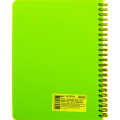Бизнес-тетрадь А5,96л,кл,спир,пласт,тон.бл. Attache Bright colours Сиренев - фото 9