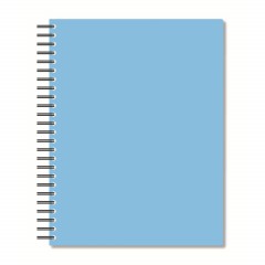 Бизнес-тетрадь А5,96л,кл,спир,пластик,тон.бл. Attache Bright colours Голуб