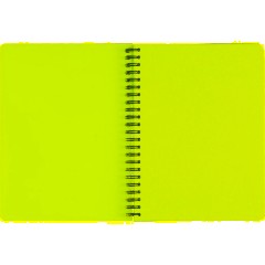 Бизнес-тетрадь А5,96л,кл,спир,пластик,тон.бл. Attache Bright colours Голуб - фото 5