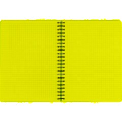 Бизнес-тетрадь А5,96л,кл,спир,пластик,тон.бл. Attache Bright colours Голуб - фото 6