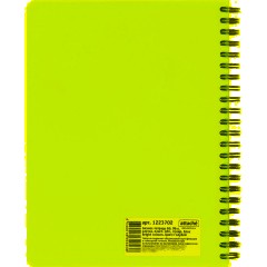 Бизнес-тетрадь А5,96л,кл,спир,пластик,тон.бл. Attache Bright colours Голуб - фото 8