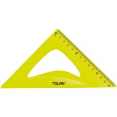 Набор Milan для черчения:линейка 30см, 2треуг(45град,30град),транспорт, жел - фото 3